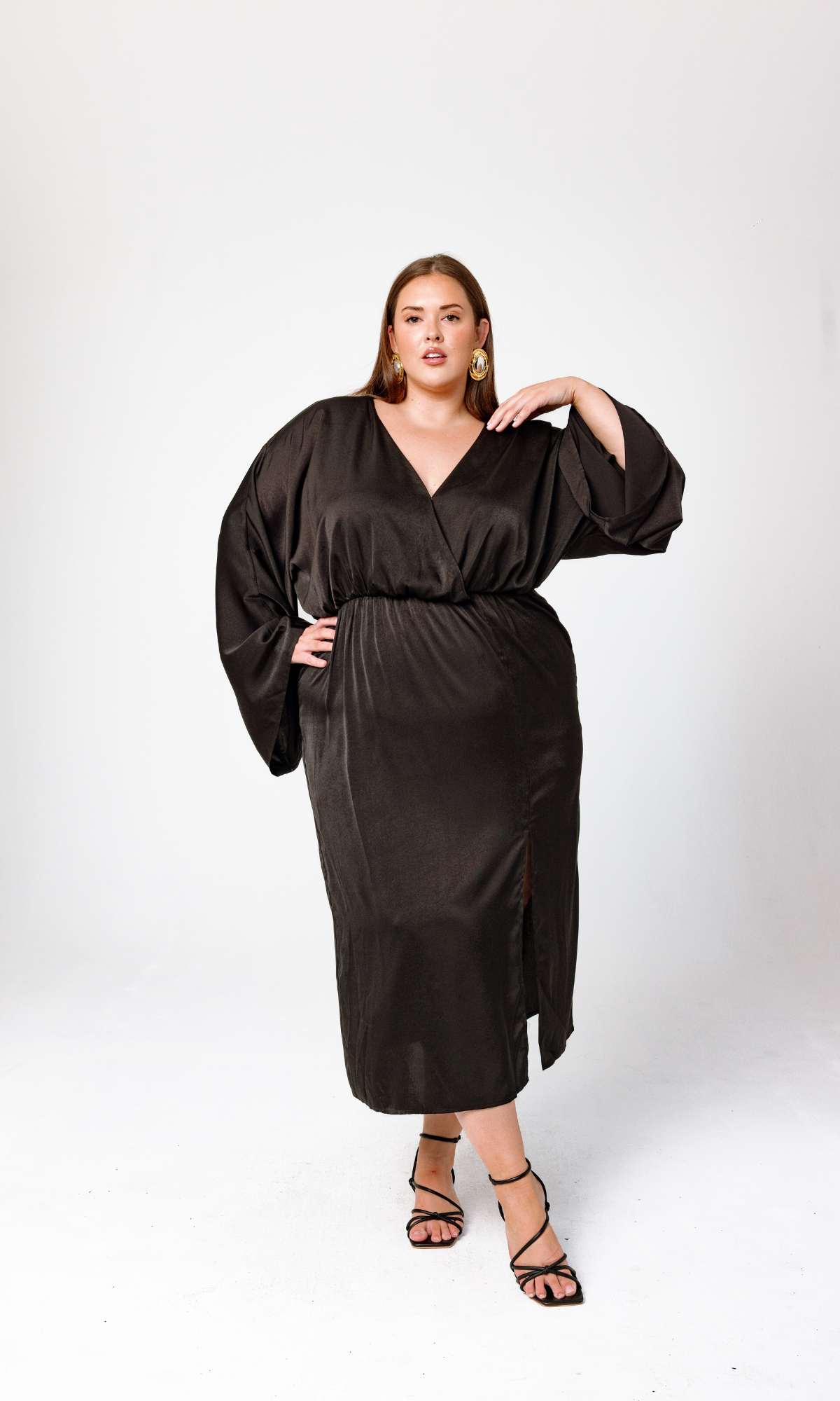 Alayiah Midi Dress Black