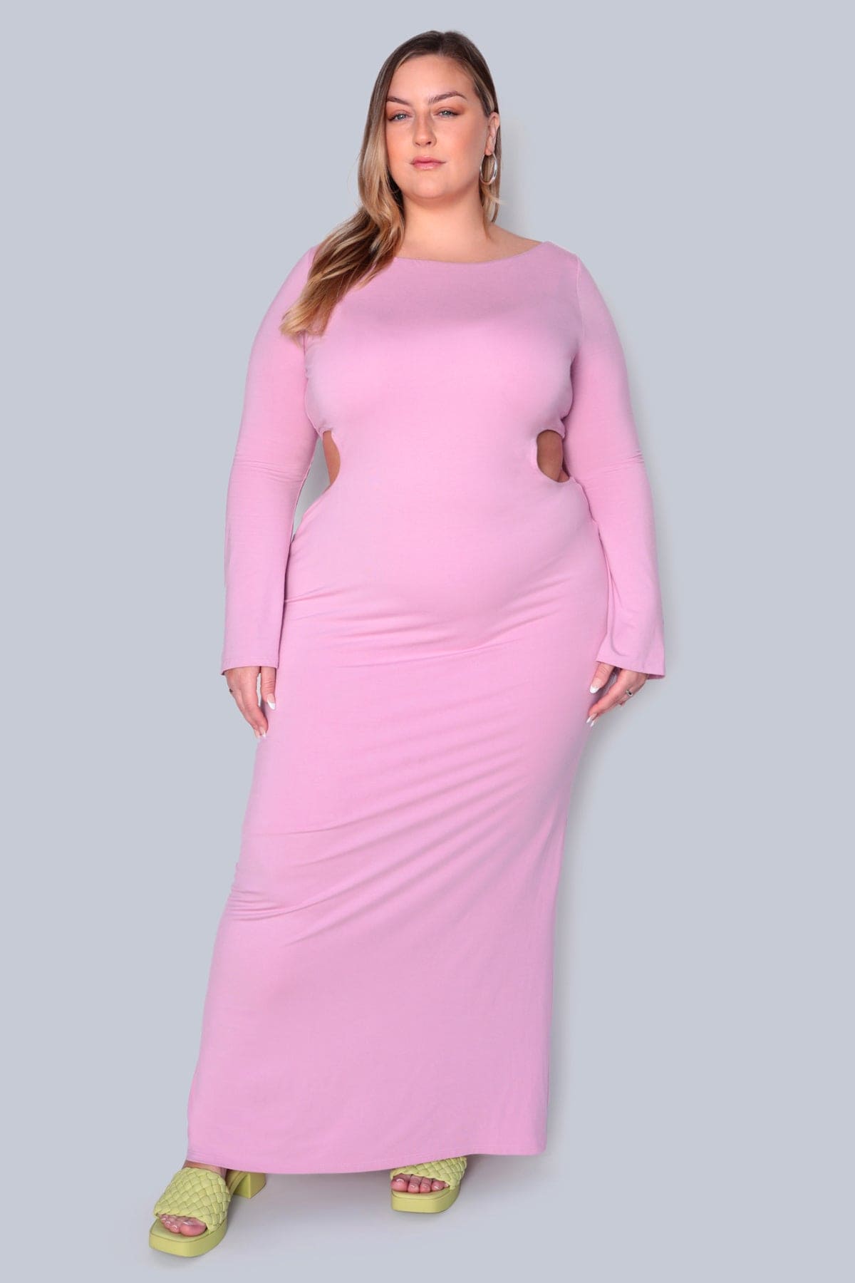 Gabrielle Maxi in Baby Pink